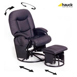 Hauck, Metal Glider, Fotel do karmienia, Black