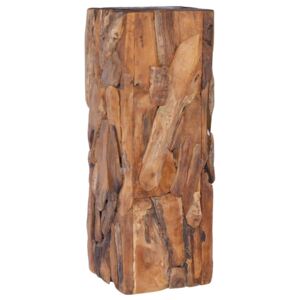 Stolik pomocniczy, 30x30x80 cm, lite drewno tekowe