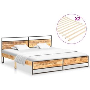 Rama łóżka, lite drewno mango i sosnowe, 200 x 200 cm