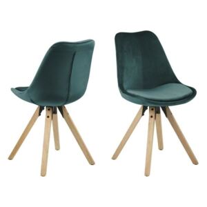 Krzesło Dima VIC green/wood - Morski
