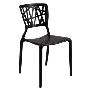 Krzesło Bush czarne - Czarny