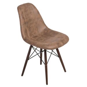 Krzesło P016W Pico brązowe dark