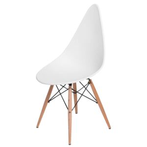 Krzesło Rush DSW białe - Biały \ Drewno buk