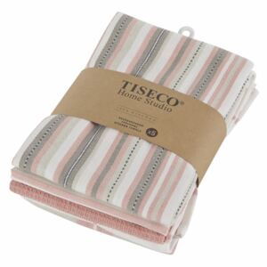 Komplet 5 różowych bawełnianych ścierek Tiseco Home Studio, 50x70 cm