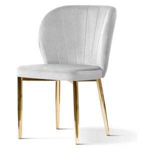 Krzesło Shelly na złotych nogach