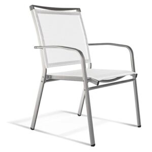 Krzesło LUCCA biały-chromowany