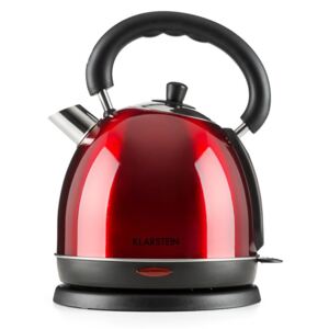 Klarstein Teatime Czajnik elektryczny 3000 W 1,8 l stal szlachetna rubinowoczerwony