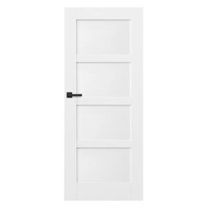 Drzwi bezprzylgowe pełne Connemara 80 prawe kredowo-białe