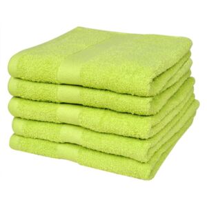 Ręczniki, 5 szt., bawełna, 500 g/m², 100x150 cm, zielone