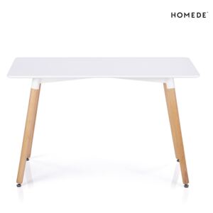 Stół do Jadalni Duży Skandynawski Drewniano Biały ELLE 120x60 cm