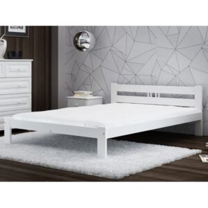 Łóżko ekologiczne drewniane Emilia 160x200 Białe