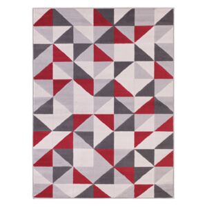 Floko Dywan Vero trójkąty czerwone 80 cm x 140 cm