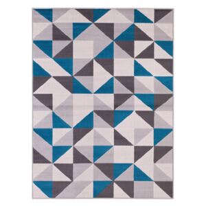 Floko Dywan Vero trójkąty niebieskie 120 cm x 160 cm