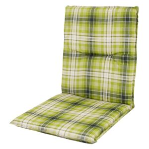 Poduszka na krzesło SPOT zielona kratka 100x48x5cm
