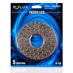 Polux Taśma LED 5 m 12 V IP44 niebieska