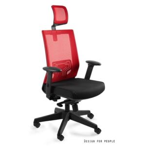 Fotel Biurowy Unique NEZ czerwony