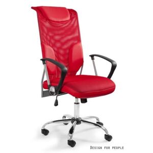 Fotel Biurowy Unique THUNDER czerwony