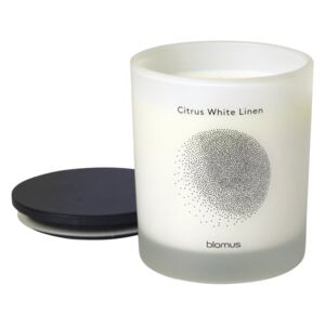 Świeca zapachowa FLAVO L citrus, white linen BLOMUS