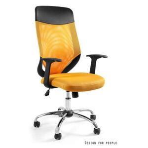 Fotel Biurowy Unique MOBI PLUS żółty