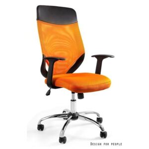 Fotel Biurowy Unique MOBI PLUS pomarańczowy