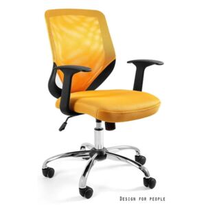 Fotel Biurowy Unique MOBI żółty