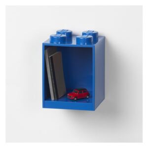Dziecięca niebieska półka ścienna LEGO® Brick 4
