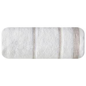 Ręcznik EURO, Mira 02, biało-złoty, 30x50 cm