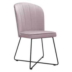 Nowoczesne krzesło tapicerowane CORNELIA X na metalowych nogach