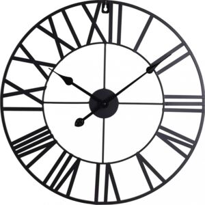 Zegar metalowy 57cm czarny londyn INTESI
