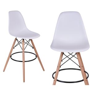 Krzesło barowe HK-CAPRI białe