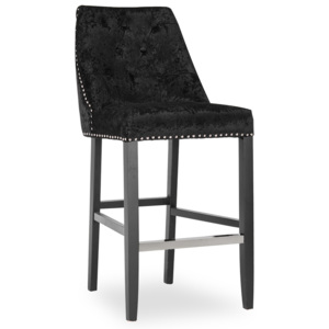 Krzesło barowe Lovell Black, l50xA62xH114 cm