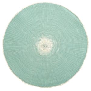 Podkładka na stół pod talerz OUTLAND, mata ochronna w kolorze zielonym, 38 cm