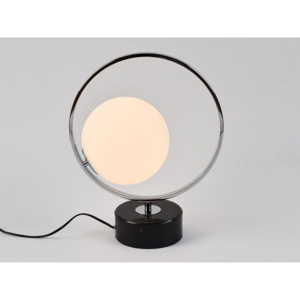 MCODO :: Minimalistyczna lampa stołowa Bella chrom z marmurową podstawą Nowość