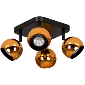 ELEKTRA 4 COPPER 378/4 nowoczesny spot sufitowy miedziane regulowane kulki LED