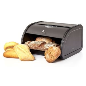 Klarstein Metalowy pojemnik na chleb, z uchwytem drewnianym, blacha metalowa, zachowuje aromat pieczywa, stylistyka retro