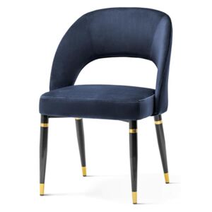 Eleganckie krzesło Le Beau ze złotymi akcentami