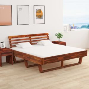 Rama łóżka, lite drewno akacjowe, 180x200 cm