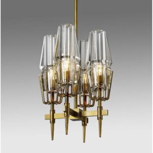 Glass & Brass - New Gothic 4 - żyrandol 30cm x 30cm