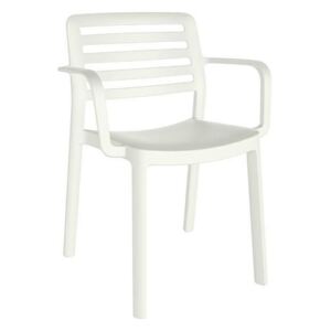 Krzesło WIND z podłokietnikami białe