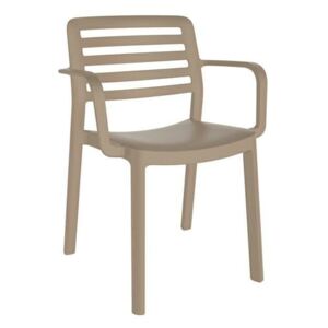 Krzesło WIND z podłokietnikami piaskowe