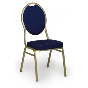 Tapicerowane krzesło bankietowe, niebieski