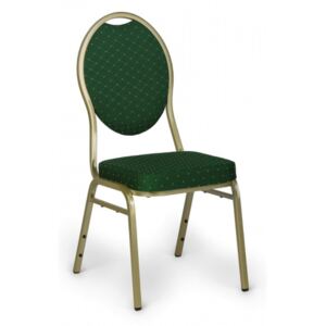 Tapicerowane krzesło bankietowe, zielony