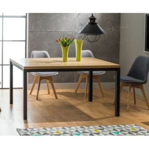 Nierozkładany stół do jadalni w stylu industrialnym Normano 120x80 cm