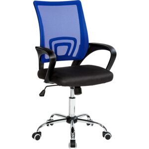 Tectake 401791 krzesło biurowe marius - czarny/niebieski
