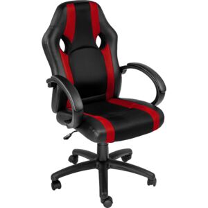 Tectake 402159 fotel biurowy racing - czarny/czerwony
