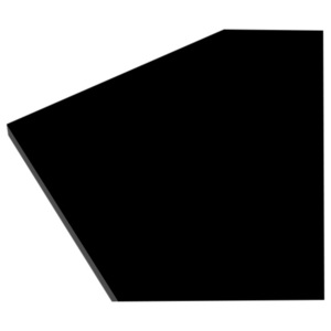 Blat laminowany Biuro Styl 60 x 3 8 x 305 cm czarny