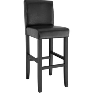 Tectake 400551 hoker stołek krzesło barowe - czarny
