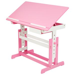 Tectake 400926 biurko dla dzieci - pink