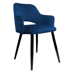 Niebieskie tapicerowane krzesło STAR materiał MG-16 - Niebieski