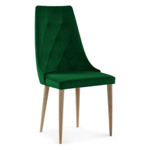 Krzesło tapicerowane CAREN zielony